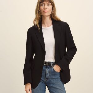 Fine Japanese Wool Suiting Two Button Blazer